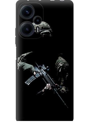 Чехол tpu патриотический на телефон xiaomi redmi note 12 turbo защитник v3 "5226b-3025-58250"