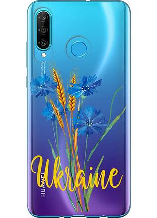 Чохол 2d пластиковий патріотичний на телефон huawei p30 lite ukraine v2 "5445t-1651-58250"