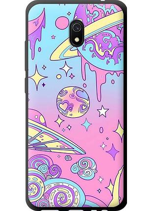 Чехол tpu на телефон xiaomi redmi 8a розовая галактика "4146b-1794-58250"