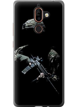 Чехол 2d пластиковый патриотический на телефон nokia 7 plus защитник v3 "5226t-1354-58250"