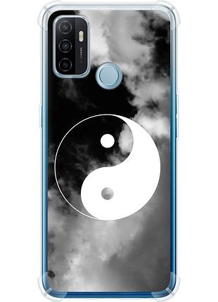 Чехол силикон с усиленными углами на телефон oppo a53 инь и янь "4389sp-568-58250"