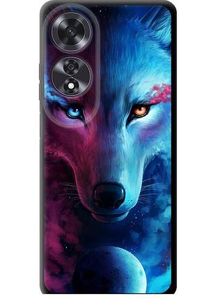 Чехол tpu на телефон oppo a60 4g арт-волк "3999b-3702-58250"