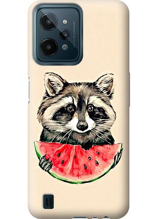 Чохол силіконовий на телефон realme c31 єнотик з кавуном "4605u-2593-58250"