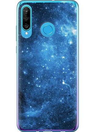 Чохол 2d пластиковий на телефон huawei p30 lite зоряне небо "167t-1651-58250"