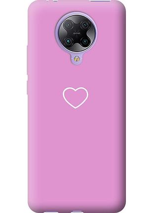 Чехол 2d пластиковый на телефон xiaomi redmi k30 pro сердце 2 "4863t-1899-58250"