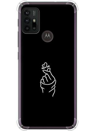 Чехол силикон с усиленными углами на телефон motorola moto g30 love you "4298sp-2320-58250"