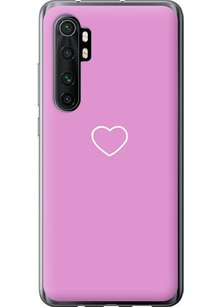 Чохол 2d пластиковий на телефон xiaomi mi note 10 lite серце 2 "4863t-1937-58250"
