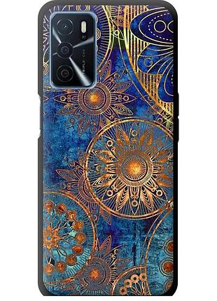 Чохол tpu на телефон oppo a16 золотий візерунок "678b-2469-58250"