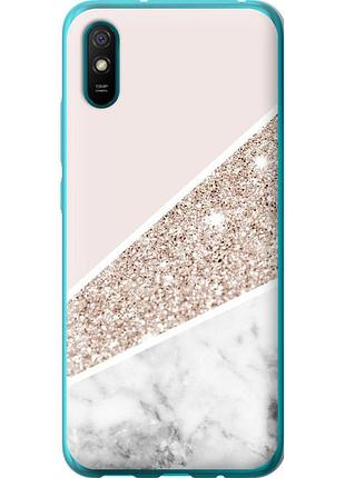 Чехол силиконовый на телефон xiaomi redmi 9a пастельный мрамор "4342u-2034-58250"