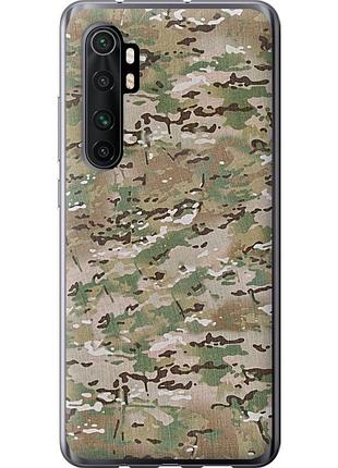 Чохол 2d пластиковий на телефон xiaomi mi note 10 lite камуфляж v5 "1201t-1937-58250"