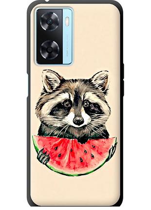Чохол tpu на телефон oppo a57s єнотик з кавуном "4605b-2931-58250"