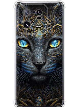 Чохол силіконовий протиударний с посиленими кутами на телефон xiaomi 13 pro кішка "5548sp-2959-58250"