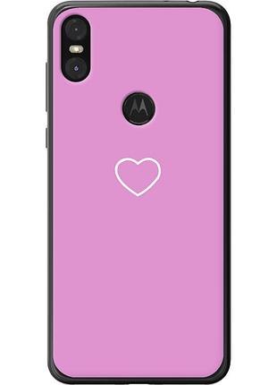 Чохол 2d пластиковий на телефон motorola one серце 2 "4863t-1589-58250"