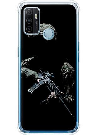 Чехол силикон с усиленными углами патриотический на телефон oppo a53 защитник v3 "5226sp-568-58250"