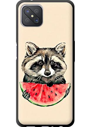 Чохол tpu на телефон oppo a92s єнотик з кавуном "4605b-1926-58250"