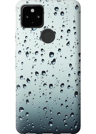 Чехол 2d пластиковый на телефон google pixel 5a стекло в каплях "848t-2286-58250"