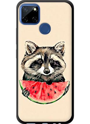 Чехол tpu на телефон realme c12 енотик с арбузом "4605b-2240-58250"