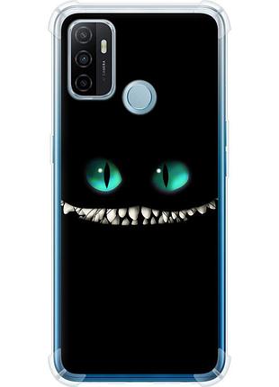 Чохол силіконовий протиударний с посиленими кутами на телефон oppo a53 чеширський кіт "689sp-568-58250"