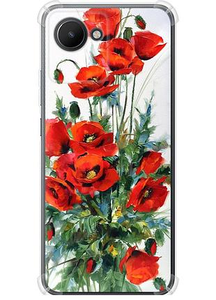Чехол силикон с усиленными углами на телефон realme c30 маки "523sp-2700-58250"