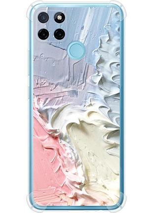 Чехол силикон с усиленными углами на телефон realme c21y пастель v1 "3981sp-2472-58250"