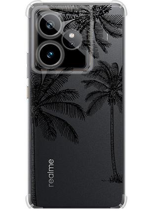 Чехол силикон с усиленными углами на телефон realme gt7 пальмы1 "4634sp-4027-58250"