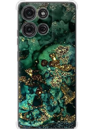 Чохол силіконовий протиударний с посиленими кутами на телефон motorola moto g75 5g мармур золото багатство "5419sp-3890-58250"