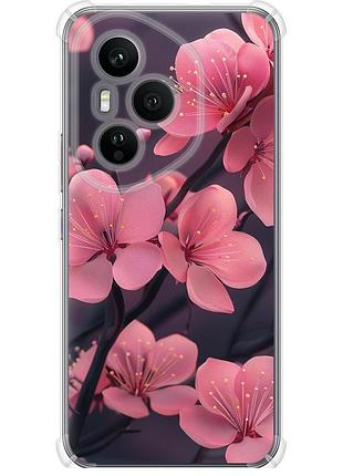Чехол силикон с усиленными углами на телефон huawei honor 400 pro 5g пурпурная сакура "6075sp-4036-58250"