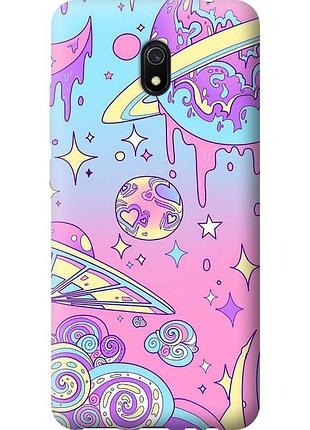 Чохол силіконовий на телефон xiaomi redmi 8a рожева галактика "4146u-1794-58250"
