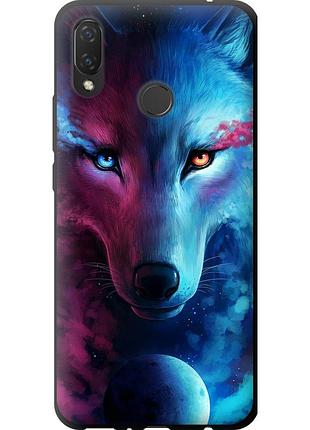 Чохол tpu на телефон huawei p smart plus арт-вовк "3999b-1555-58250"