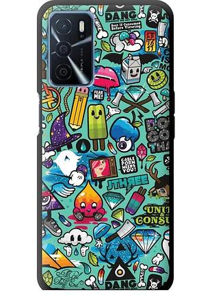 Чехол tpu на телефон oppo a16 стикер бомбинг 1 "693b-2469-58250"