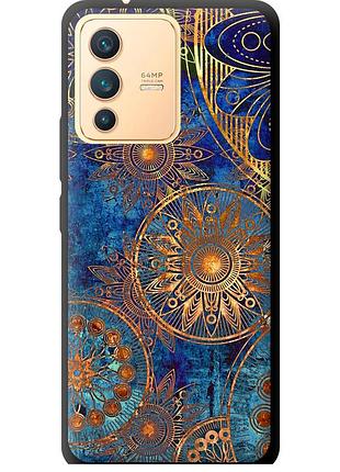 Чохол tpu на телефон vivo v23 золотий візерунок "678b-2642-58250"