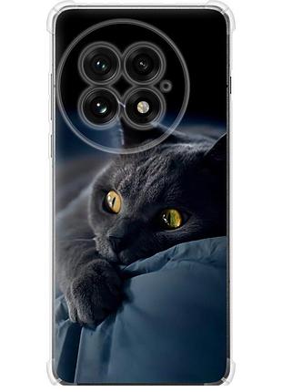 Чохол силіконовий протиударний с посиленими кутами на телефон oneplus 13 5g димчастий кіт "825sp-3875-58250"
