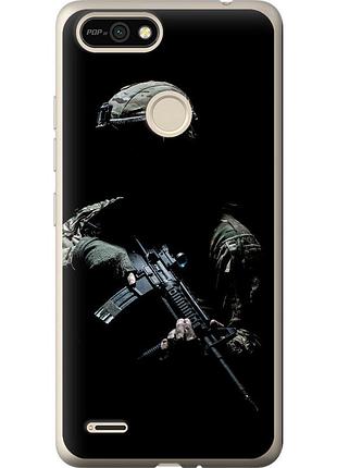 Чехол силиконовый патриотический на телефон tecno pop 2f b1f защитник v3 "5226u-2391-58250"