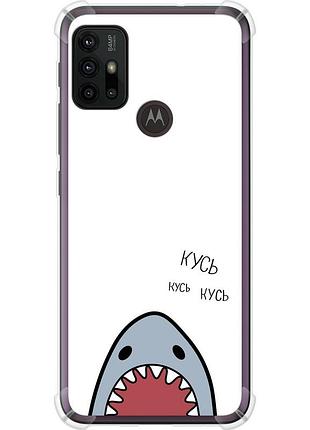 Чехол силикон с усиленными углами на телефон motorola moto g30 акула "4870sp-2320-58250"