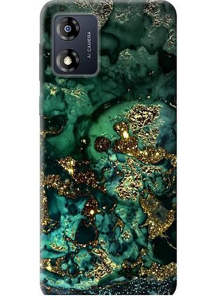 Чохол силіконовий на телефон motorola moto e13 мармур золото багатство "5419u-3053-58250"