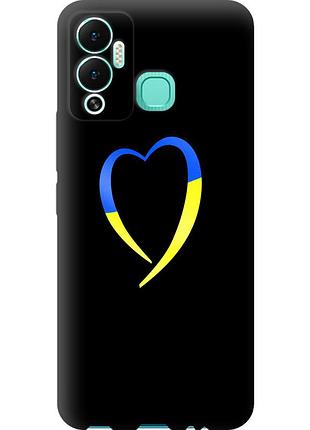 Чохол tpu патріотичний на телефон infinix hot 12 play жовто-блакитне серце "885b-2759-58250"