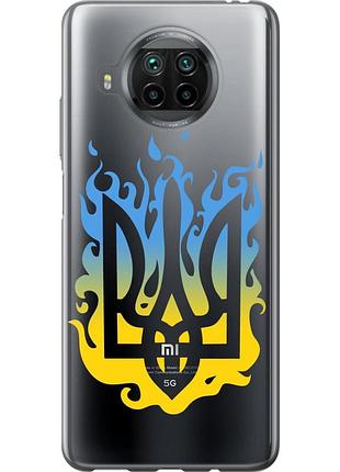 Чохол 2d пластиковий патріотичний на телефон xiaomi mi 10t lite герб v1 "5258t-2097-58250"