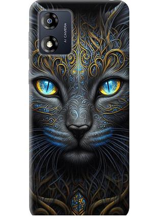 Чехол силиконовый на телефон motorola moto e13 кошка "5548u-3053-58250"