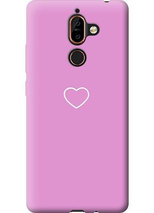 Чохол 2d пластиковий на телефон nokia 7 plus серце 2 "4863t-1354-58250"
