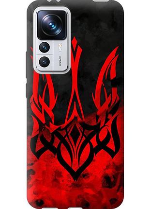 Чехол силиконовый патриотический на телефон xiaomi 12t герб украины v2 "5312u-3332-58250"