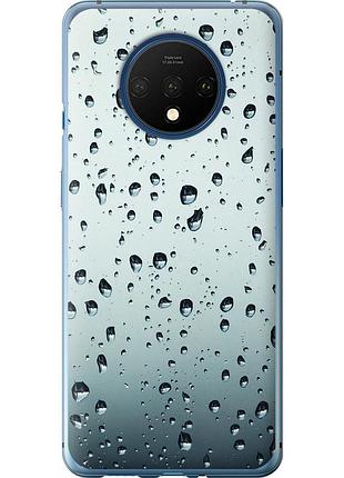 Чехол силиконовый на телефон oneplus 7t стекло в каплях "848u-1809-58250"