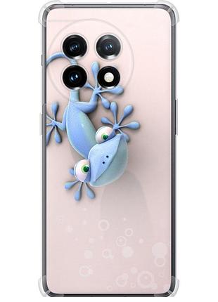 Чехол силикон с усиленными углами на телефон oneplus 11 геккончик "1094sp-2940-58250"