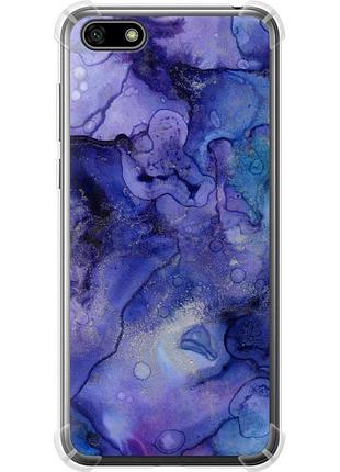Чохол силіконовий протиударний с посиленими кутами на телефон huawei y5 2018 мармур 7 "4802sp-1500-58250"