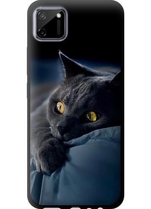 Чохол tpu на телефон realme c11 2020 димчастий кіт "825b-2031-58250"
