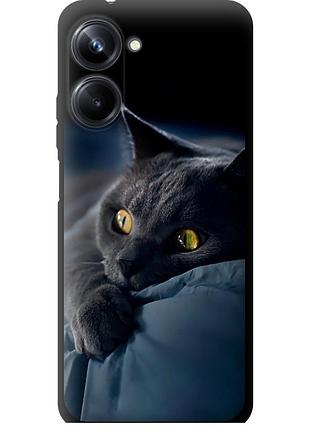Чехол tpu на телефон realme 10 pro дымчатый кот "825b-2945-58250"