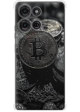 Чехол силикон с усиленными углами на телефон motorola moto g75 5g black bitcoin "6090sp-3890-58250"