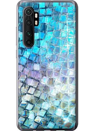 Чохол 2d пластиковий на телефон xiaomi mi note 10 lite луска, яка переливається "227t-1937-58250"