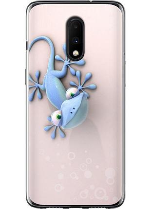 Чехол силиконовый на телефон oneplus 7 геккончик "1094u-1740-58250"