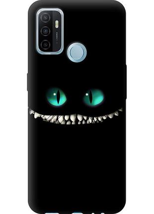 Чохол силіконовий на телефон oppo a53 чеширський кіт "689u-568-58250"