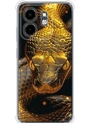 Чехол силикон с усиленными углами на телефон infinix smart 9 golden snake "6072sp-3809-58250"